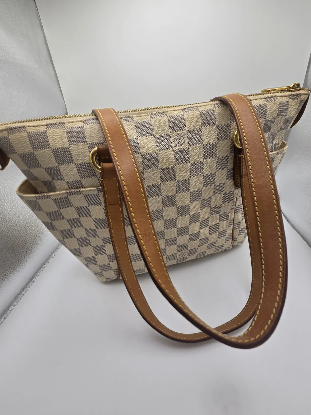 Authentic Preloved Louis Vuitton Damier Azur Totally PM Purse W Dust Bag & COA